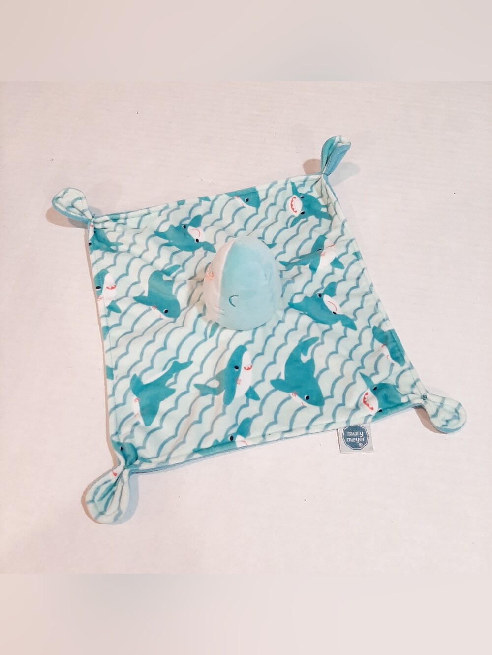 Mary Meyer Sweet Soothie shark baby lovey security blanket.